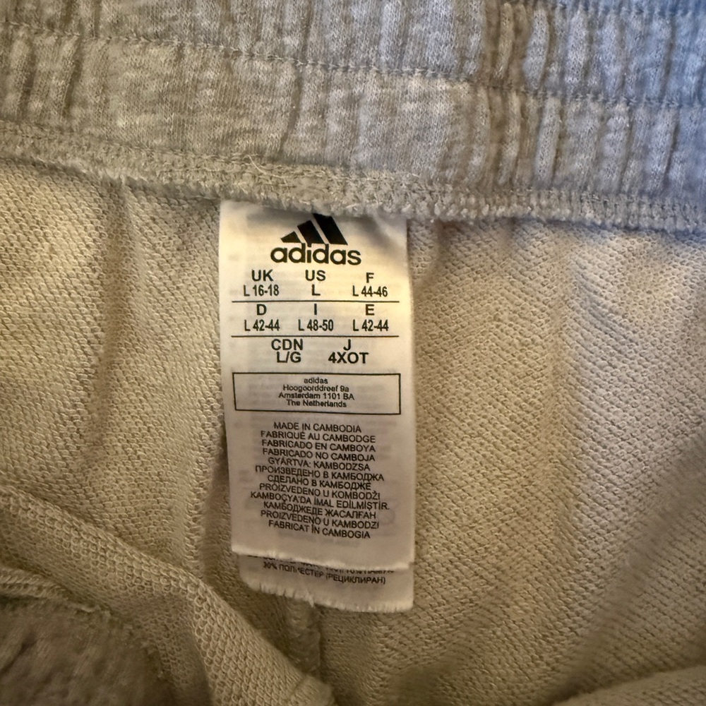 Adidas Heather Gray Sports Shorts - Picture 3 of 4